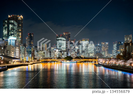 天満橋から見た夜景 134556879