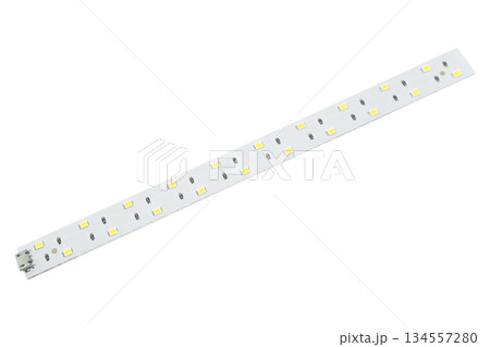 LED spotlight close-up texture background. Led technologies. Diodes background. LED flashlight isolated on white background. LED spotlight close-up texture background. Led technologies. Diodes background. LED flashlight isolated on white background. 134557280