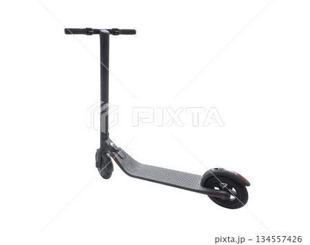 Electric Scooter Isolated on a white background. Eco alternative transport. Kick scooter. Electric Scooter Isolated on a white background. Eco alternative transport. Kick scooter. 134557426