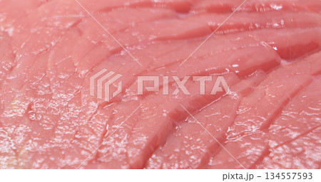 Beef red meat texture background. Fresh beef piece macro shot. Meat texture. Macro shot raw fillet of beef steak. 134557593