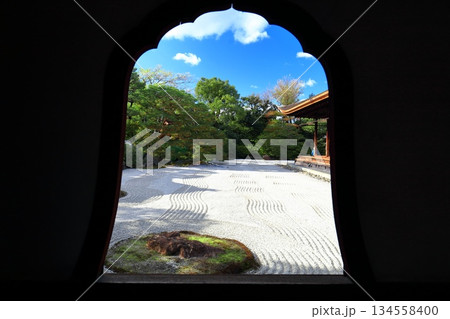 【京都府】晴天の建仁寺の方丈庭園（大雄苑） 134558400