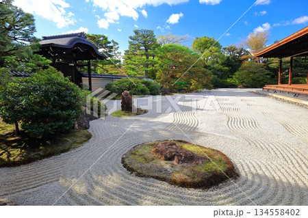 【京都府】晴天の建仁寺の方丈庭園（大雄苑） 134558402
