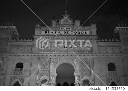 Plaza de toros de Las Ventas, largest bullfighting arena in Spain in Salamanca district of Madrid Plaza de toros de Las Ventas, largest bullfighting arena in Spain in Salamanca district of Madrid 134558830