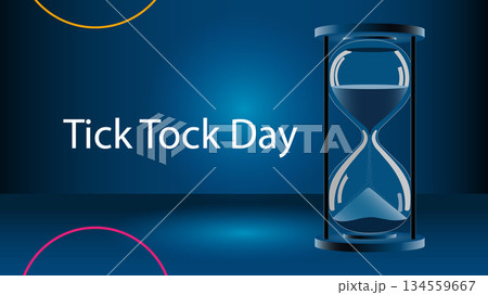 Tick Tock Day Countdown with Clock and Deadline Theme 134559667
