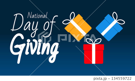 National Day of Giving, Charity and Kindness Concept 134559722