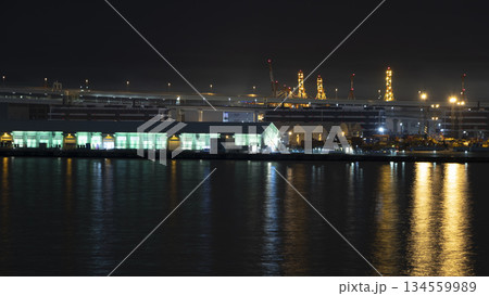 大さん橋から見たみなとみらいの夜景 大さん橋から見たみなとみらいの夜景 134559989