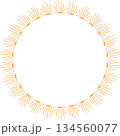 Retro starburst sun frame. Star round frame. Sunburst explosion star. Template with empty space for your text. 134560077