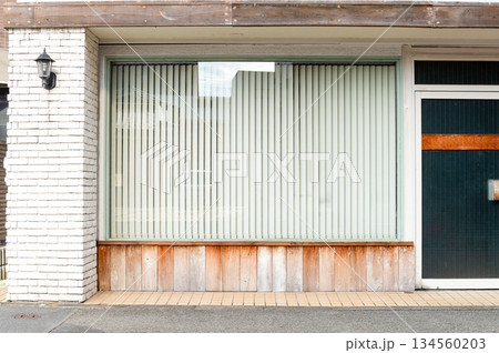 Shop Boutique Store Front with Big Window and Place for Name 134560203