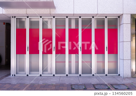 Shop Boutique Store Front with Big Window and Place for Name 134560205