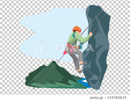 攀岩插圖 134560635