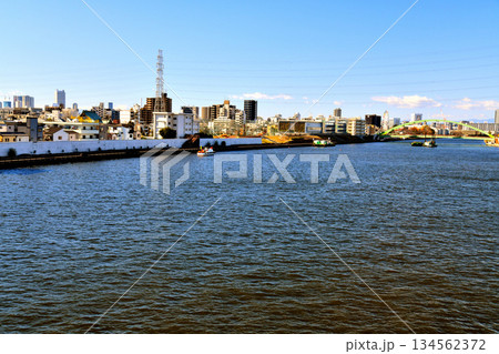 尾久橋／隅田川より小台橋方面を望む(東京都荒川区)【2025.12】 134562372