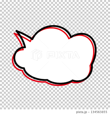 簡單的語音氣泡圖-蓬鬆 134563855