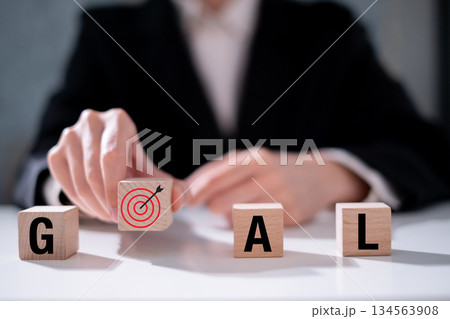 Business goal target strategy success achievement development growth Business goal target strategy success achievement development growth 134563908