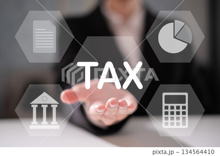 Accounting financial tax icon income money online payment service concept Accounting financial tax icon income money online payment service concept 134564410