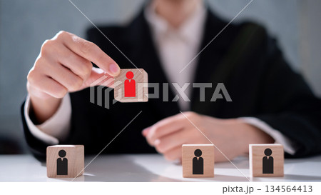 HR recruitment hiring for excellent person employee business management 134564413