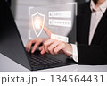Password privacy security cybersecurity technology login protection concept 134564431