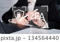 Password protection technology cybersecurity two factor authentication concept 134564440