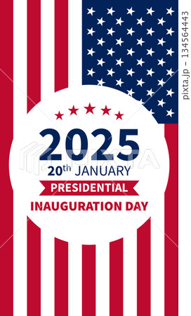 2025 Presidential inauguration ceremony day US election government america flag event 2025 Presidential inauguration ceremony day US election government america flag event 134564443