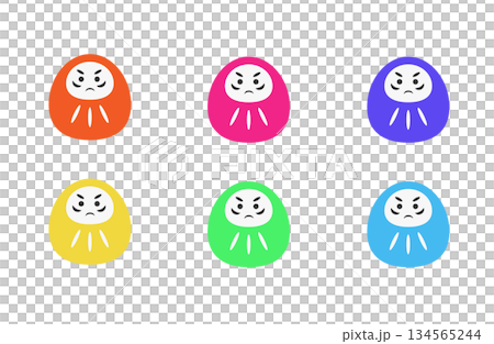 彩色達摩插畫集 彩色達摩插畫集 134565244