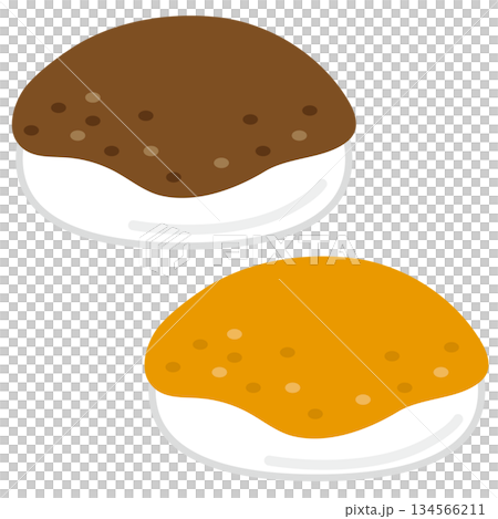 あんころもちときなこもちのセット	 134566211