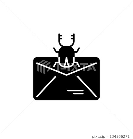 spam vector icon solid style. Perfect for website, application, commerce, presentation, logo and more. simple and modern solid icon 134566271