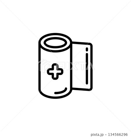 bandage vector icon. medicine icon outline style. perfect use for logo, presentation, website, and more. simple modern icon design line style 134566296