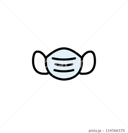 medical mask vector icon. medicine icon color outline style. perfect use for logo, presentation, website, and more. simple modern icon design filled line style medical mask vector icon. medicine icon color outline style. perfect use for logo, presentation, website, and more. simple modern icon design filled line style 134566370