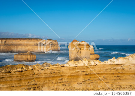 The Razorback Lookout at the Twelve Apostles, Great Ocean Road, Australia The Razorback Lookout at the Twelve Apostles, Great Ocean Road, Australia 134566387