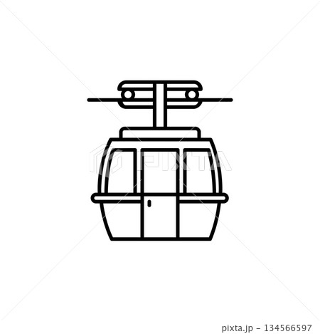 cable car vector icon. transportation and vehicle icon outline style. perfect use for icon, logo, illustration, website, and more. icon design line style cable car vector icon. transportation and vehicle icon outline style. perfect use for icon, logo, illustration, website, and more. icon design line style 134566597