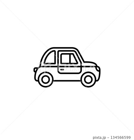 car vector icon. transportation and vehicle icon outline style. perfect use for icon, logo, illustration, website, and more. icon design line style 134566599