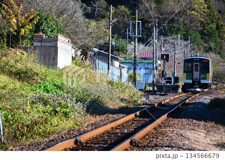 上総亀山駅の久留里線車両 千葉 上総亀山駅の久留里線車両 千葉 134566679