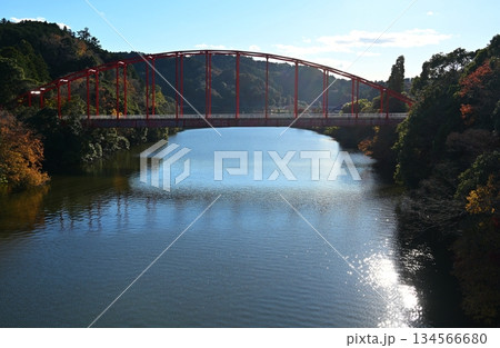 亀山湖の川俣大橋 千葉 亀山湖の川俣大橋 千葉 134566680