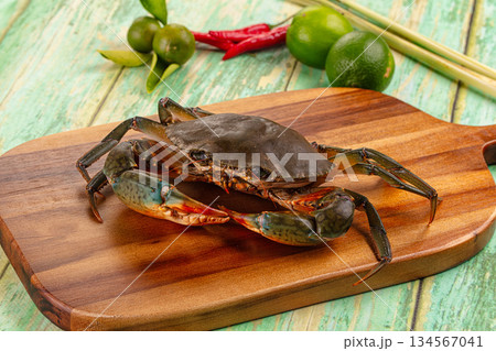 Raw wild crab for cooking Raw wild crab for cooking 134567041