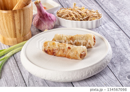 Vietnamese traditional nem roll with meat Vietnamese traditional nem roll with meat 134567098