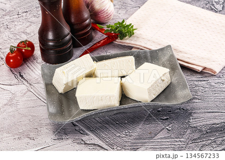 Greek traditional cuisine - Feta cheese Greek traditional cuisine - Feta cheese 134567233