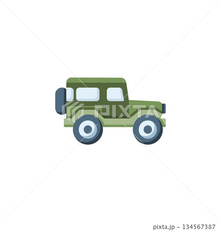 jeep vector icon. transportation and vehicle icon flat style. perfect use for icon, logo, illustration, website, and more. icon design color style 134567387