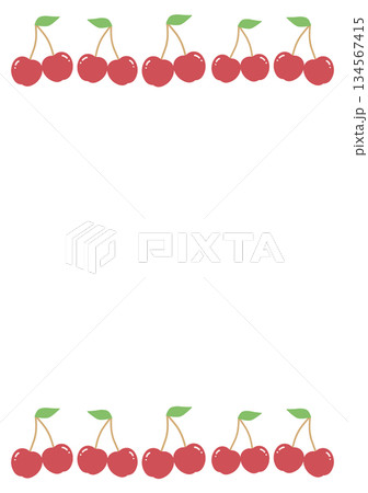 サクランボのフレーム サクランボのフレーム 134567415
