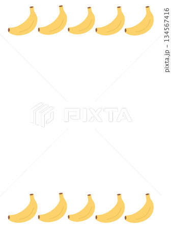 バナナのフレーム 134567416