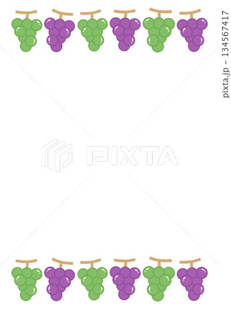 ブドウのフレーム 134567417