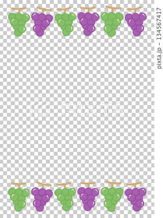 ブドウのフレーム 134567417