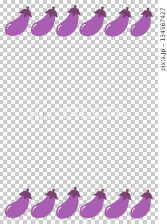 ナスのフレーム 134567427