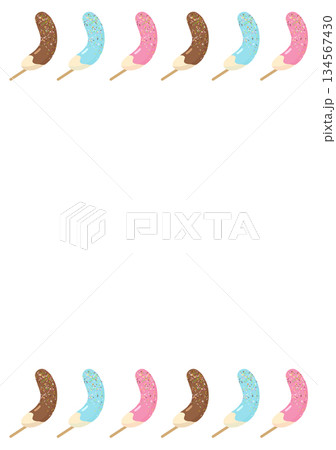 チョコバナナのフレーム 134567430