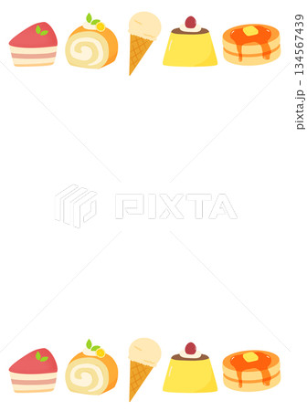 洋菓子のフレーム 134567439