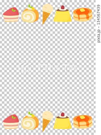 洋菓子のフレーム 134567439