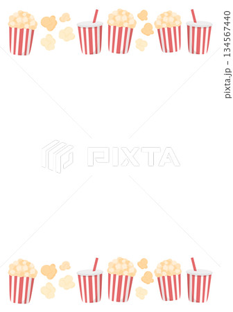 ポップコーンのフレーム 134567440