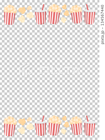 ポップコーンのフレーム 134567440
