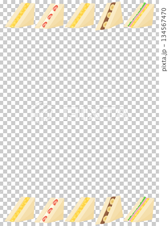 サンドイッチのフレーム 134567470