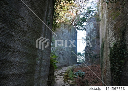 鋸山の切通し 千葉 鋸山の切通し 千葉 134567758