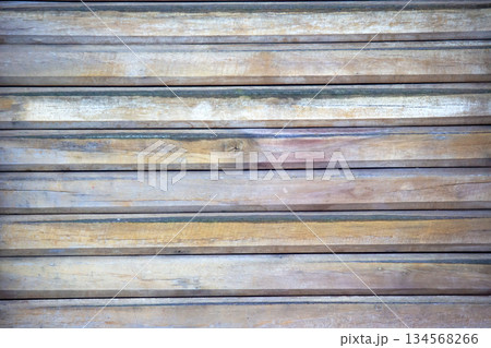 background and texture of the wall of wooden planks background and texture of the wall of wooden planks 134568266