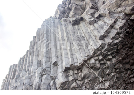 Majestic basalt columns at Reynisfjara beach in Iceland create a stunning natural wonder Majestic basalt columns at Reynisfjara beach in Iceland create a stunning natural wonder 134569572